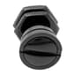 Mens Lynx Stainless Steel Black Ion Plating Stud Round Earring - image 3