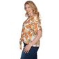 Plus Size Hearts of Palm Tropical Twist Eyelet Tie Hem Blouse - image 4