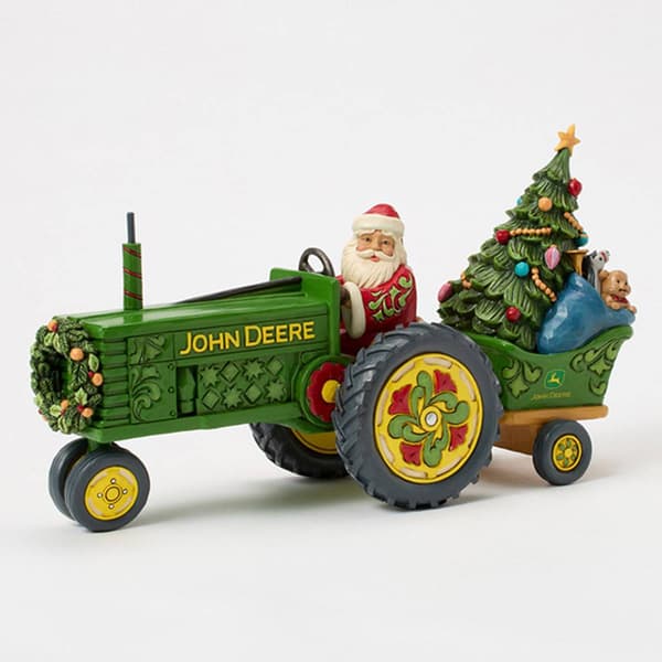 Jim Shore Heartwood Creek Santa on Tractor Christmas Figurine