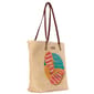 Womens Caribbean Joe Flip Flops Straw Tote - image 2