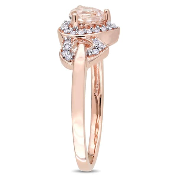 Gemstone Classics™ 10kt. Rose Heart Linked Ring