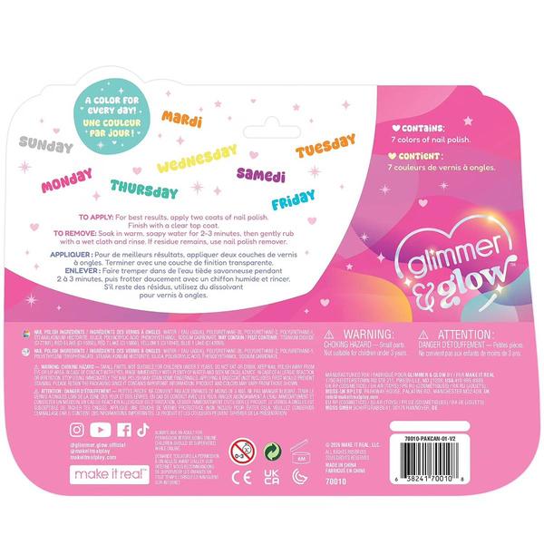 Make It Real™ Rainbow Days of the Week Nail Polish