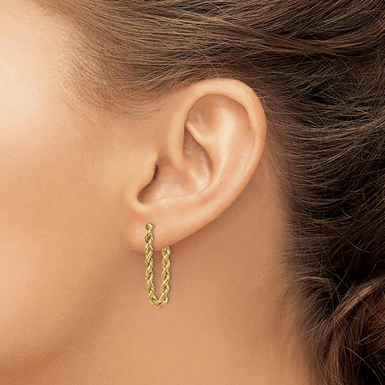 Gold Classics™ 14kt. Dangle Rope Earrings