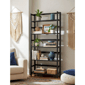 Fairway Avenue Home(tm) Solid Acacia 5 Tier Folding Bookcase - image 1