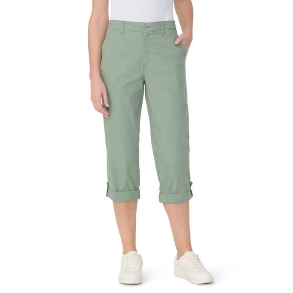 Womens Gloria Vanderbilt Solid Utility Cargo Capris - image 