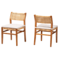 bali & pari Chatura Mahogany Wood 2pc. Dining Chair Set - image 1