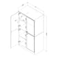 South Shore Morgan Weathered Oak 4-Door Storage Cabinet - image 8