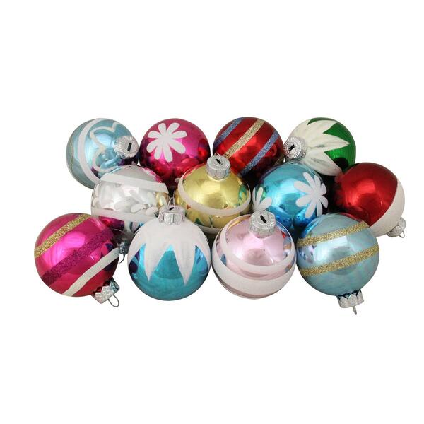 Northlight Seasonal Multi-Color Christmas Ornaments - Set of 12 - image 