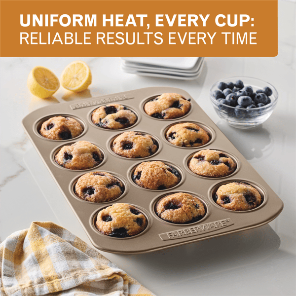 Farberware® Bakeware Nonstick 12-Cup Muffin Pan
