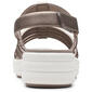 Womens Clarks® Cloudsteppers™ Drift Ease Metallic Wedge Sandals - image 3