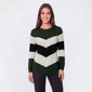 Womens Preswick & Moore® Long Sleeve Chevron Lurex Sweater - image 3