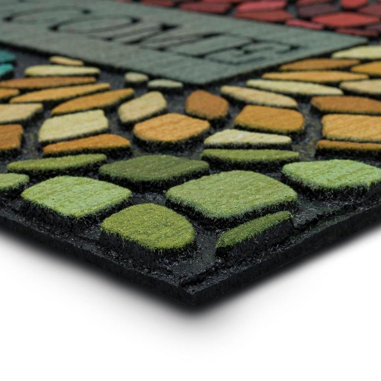 Mohawk Home Stained Glass Geometric Rectangle Doormat