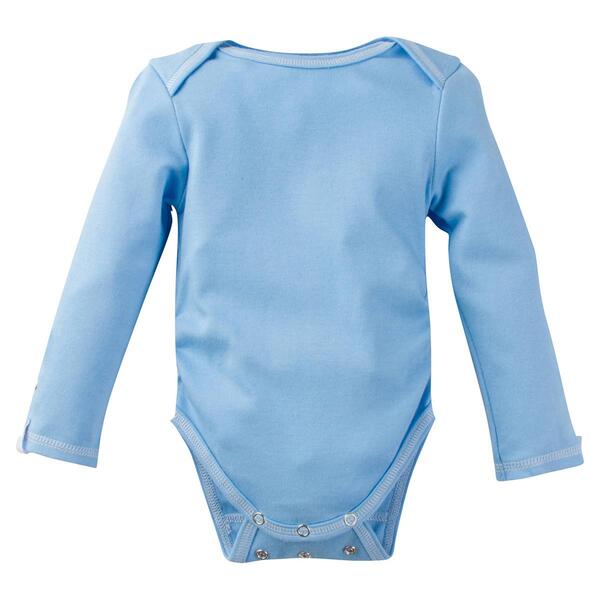 Baby Boy &#40;NB-18M&#41; MiracleWear&#40;R&#41; Solid Long Sleeve Bodysuit - image 