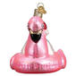 Old World Christmas Pool Float Snowman Glass Ornament - image 4