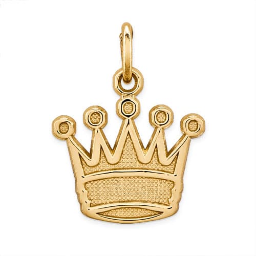 Gold Classics(tm) 14kt. Yellow Gold Kings Crown Charm - image 