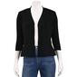Petites 89th & Madison Peplum Hem 3/4 Slv Open Shortigan 22 In - image 1