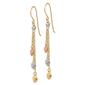 Gold Classics&#8482; 14kt. Tri-Color Heart Hook Earrings - image 2