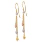 Gold Classics&#8482; 14kt. Tri-Color Heart Hook Earrings - image 2