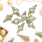 Northlight 8ct. Champagne Shiny Finish Finial Christmas Ornaments - image 2
