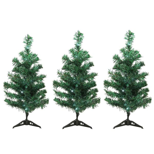 Northlight Seasonal Set of 3 LED Christmas Tree Pathway Markers