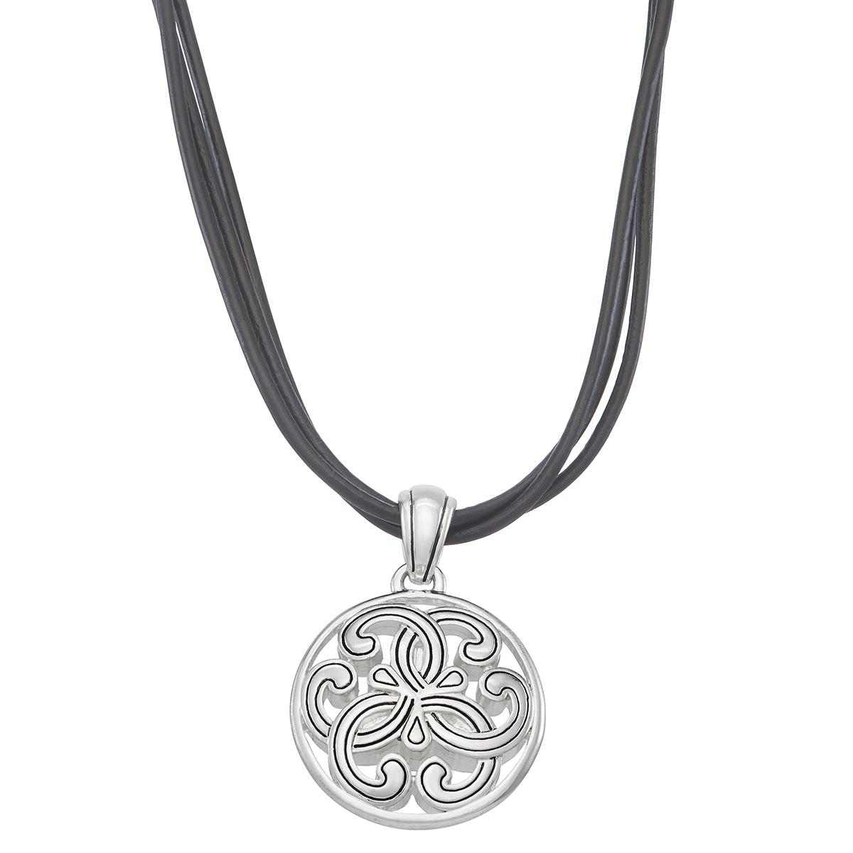 Napier Silver-Tone Pendant Necklace