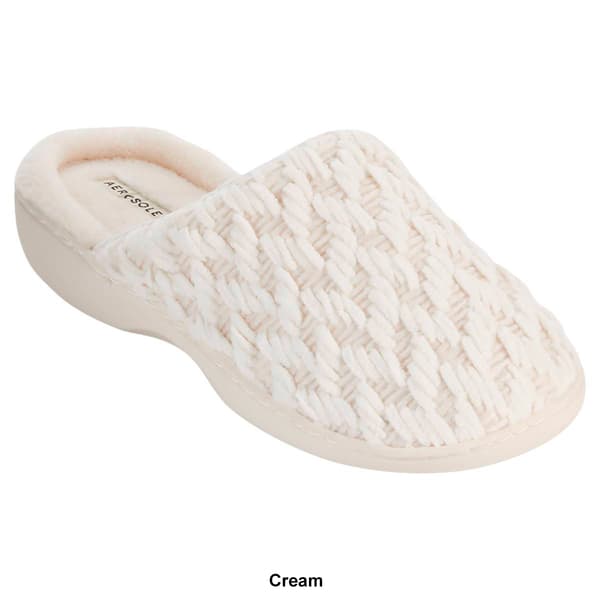 Womens Aerosoles Basketweave Chenille Scuff Slippers