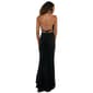 Juniors Crystal Doll Velvet Glitter Asymmetric Ruffle Hem Dress - image 2