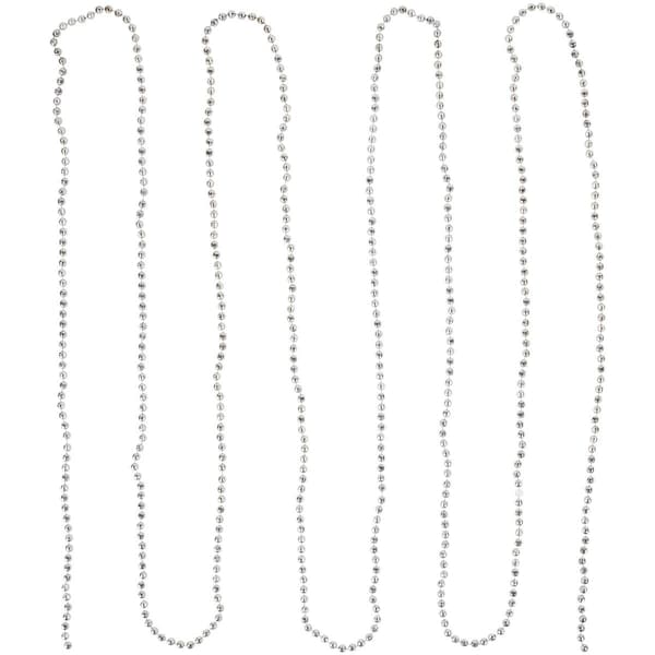 Northlight Seasonal Metallic Faceted Beaded Christmas Garland - image 