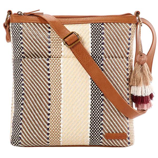 The Sak Banyan Medium Crossbody Tobacco Batik Woven - image 