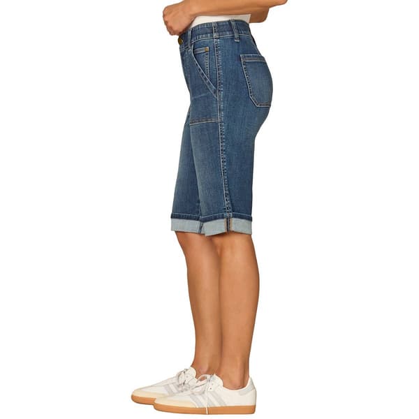Womens Democracy “Ab”solution® Hi Rise Bermuda Denim Shorts