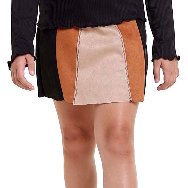 Girls &#40;7-16&#41; Jolie & Joy Suede Patchwork Skirt