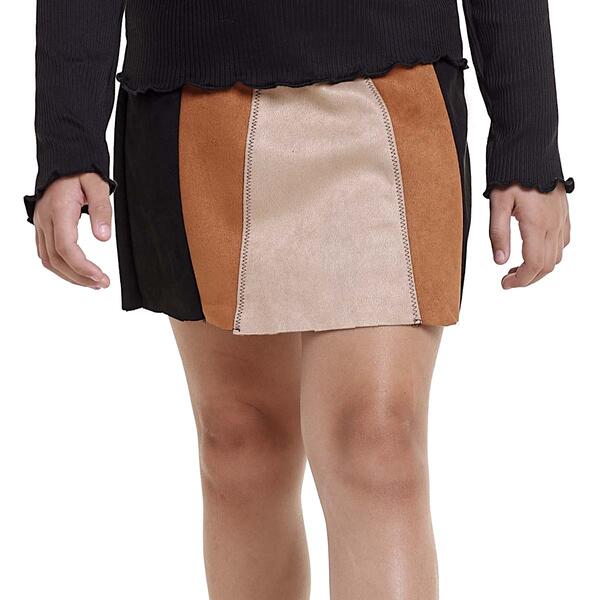 Girls &#40;7-16&#41; Jolie & Joy Suede Patchwork Skirt - image 