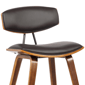 Armen Living Fox 28.5in. Bar Height Faux Leather Modern Barstool - image 4