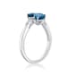 10kt. White Gold 2-Stone London Blue Topaz Ring - image 3