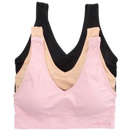 Plus Size Kathy Ireland 3pk Ribbed Seamless Bras - 3PKBRA3394