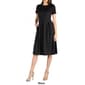 Womens 24/7 Comfort Apparel Midi A-Line Dress With Pocket - image 3