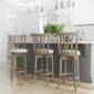 HH2 Home Savana Grey Wood Swivel Bar Height Stool - image 8