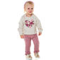 Baby Girl (12-24M) Kids Headquarters(R) Heart & Flower Pants Set - image 1
