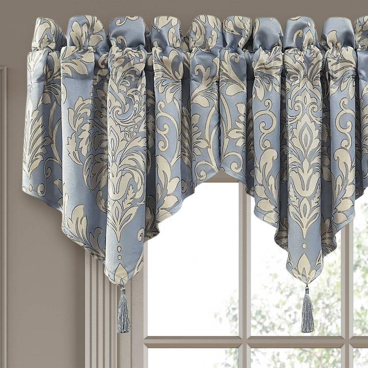 Royal Court Lorenzo Damask Window Ascot Valance - 21x40