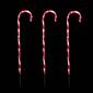 Northlight Seasonal 3pc. White/Red Candy Cane Pathway Markers - image 3