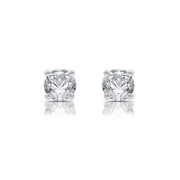 Nova Star(R) White Gold Lab Grown Diamond Prong Stud Earrings