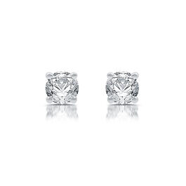 Nova Star&#40;R&#41; White Gold Lab Grown Diamond Prong Stud Earrings