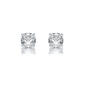 Nova Star&#40;R&#41; White Gold Lab Grown Diamond Prong Stud Earrings - image 1