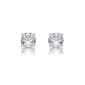 Nova Star(R) White Gold Lab Grown Diamond Prong Stud Earrings - image 1
