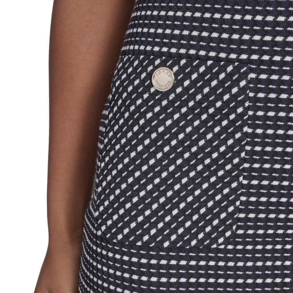 Womens Tommy Hilfiger Short Sleeve Geometric Knit Sheath Dress