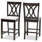 Baxton Studio Reneau Wood Counter Height Pub Chairs - Set of 2 - image 4