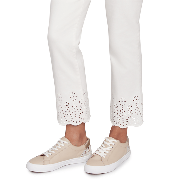 Womens Skye''s The Limit Spring Romance Embroidered Capri Pants