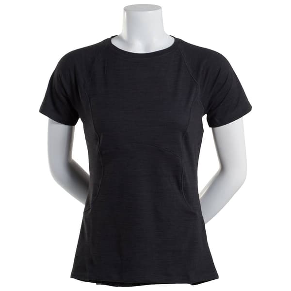 Womens Spyder Short Sleeve Peached Crew Neck Tee