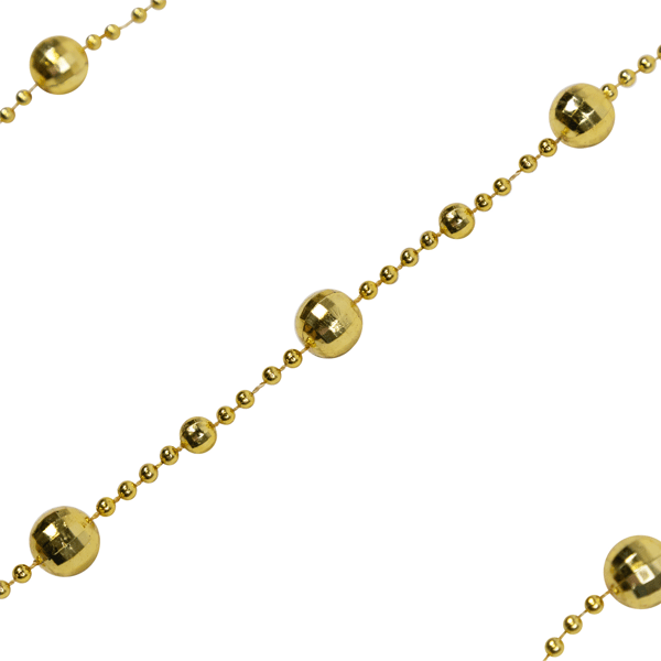 Northlight 15ft. Gold Shiny Disco Ball Beaded Christmas Garland