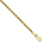 Mens Gold Classics&#8482; 10kt. 2.75mm Diamond-cut Rope Chain Bracelet - image 2